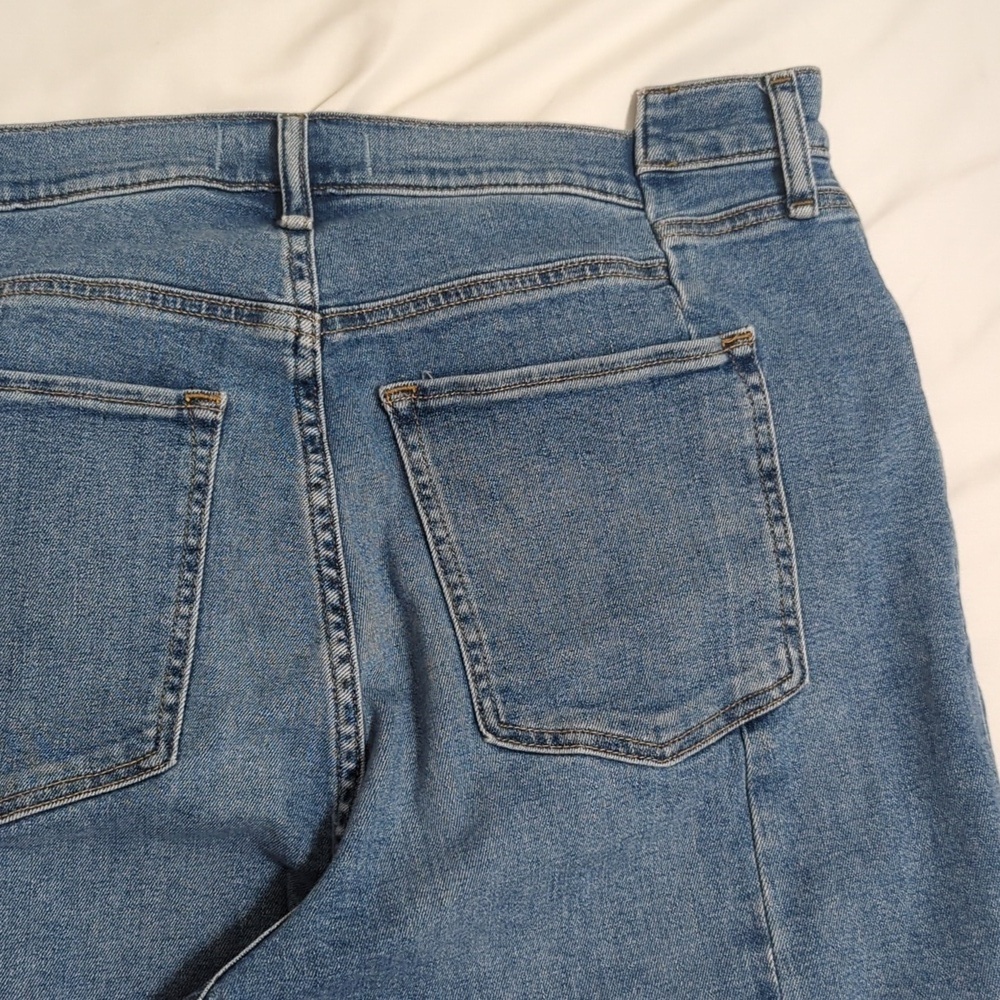 Abercrombie & Fitch The Super Skinny Ankle High Rise Jeans, Color Blue Size 34 - Picture 13 of 15